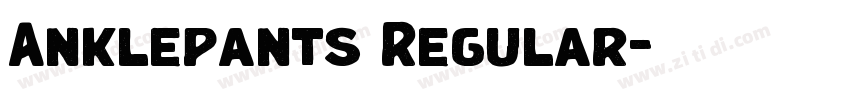 Anklepants Regular字体转换